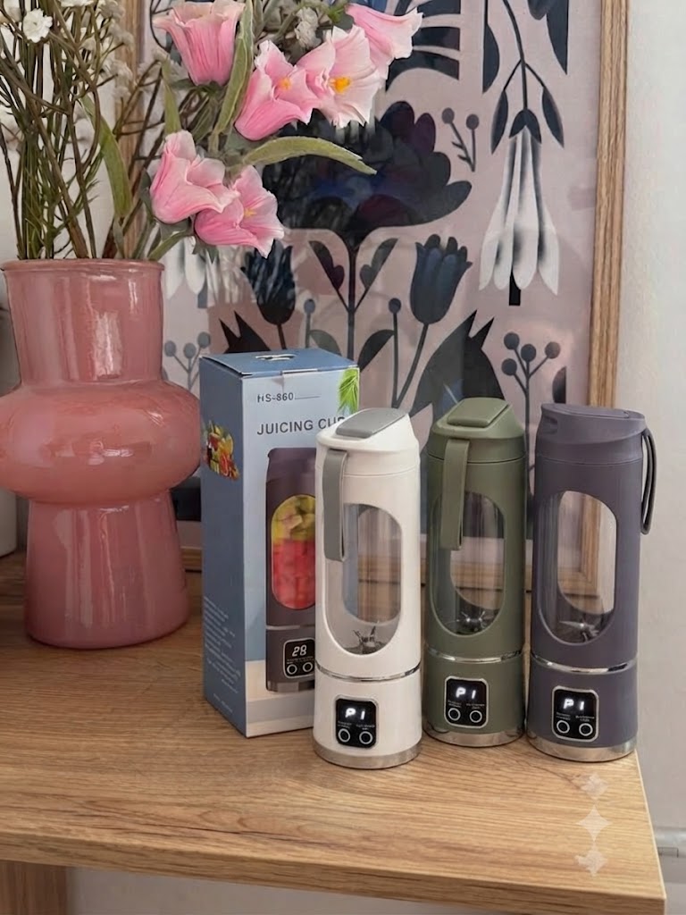 شیکر و اسموتی ساز شارژی اورجینال مدل HS-860  مخلوط کن 12 تیغه