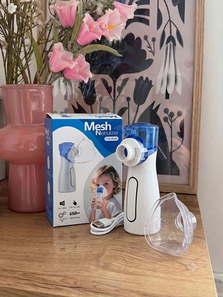 مش نبولایزر اورجینال مدل FLK-W06 برای بیماران مبتلا به آسم، آلرژی، برونشیت، عفونت‌های تنفسی