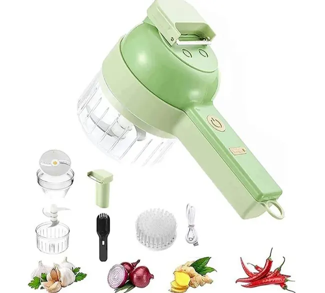خردکن شارژی چندکاره Food Chopper خردکن اسلایسر و برس شستشو