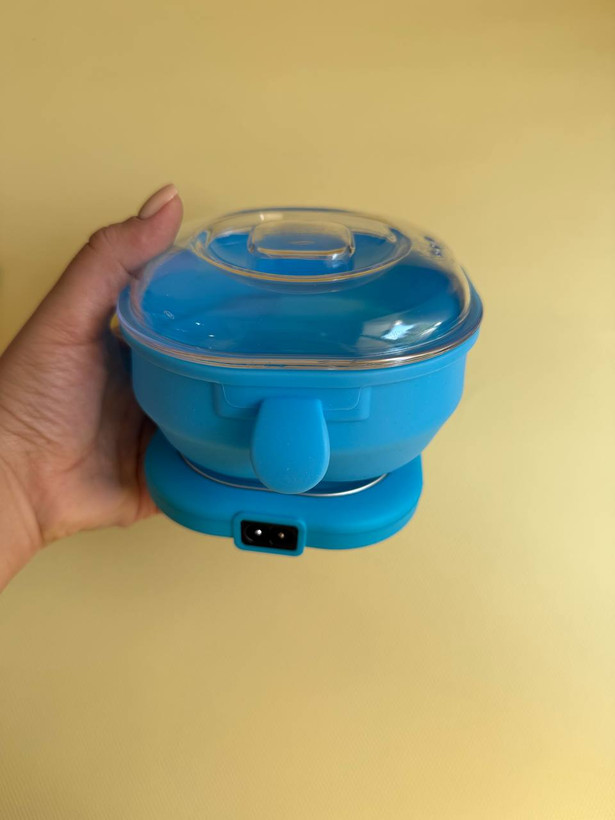 دستگاه ذوب وکس سیلیکونی تاشو Wax Warmer اورجینال موم گرم کن 400 میلیلیتری 100 وات