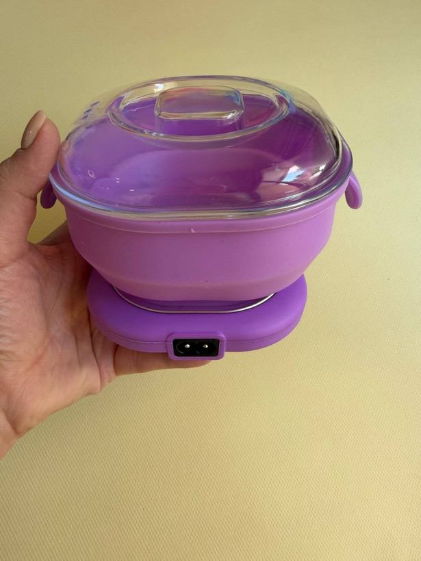 دستگاه ذوب وکس سیلیکونی تاشو Wax Warmer اورجینال موم گرم کن 400 میلیلیتری 100 وات