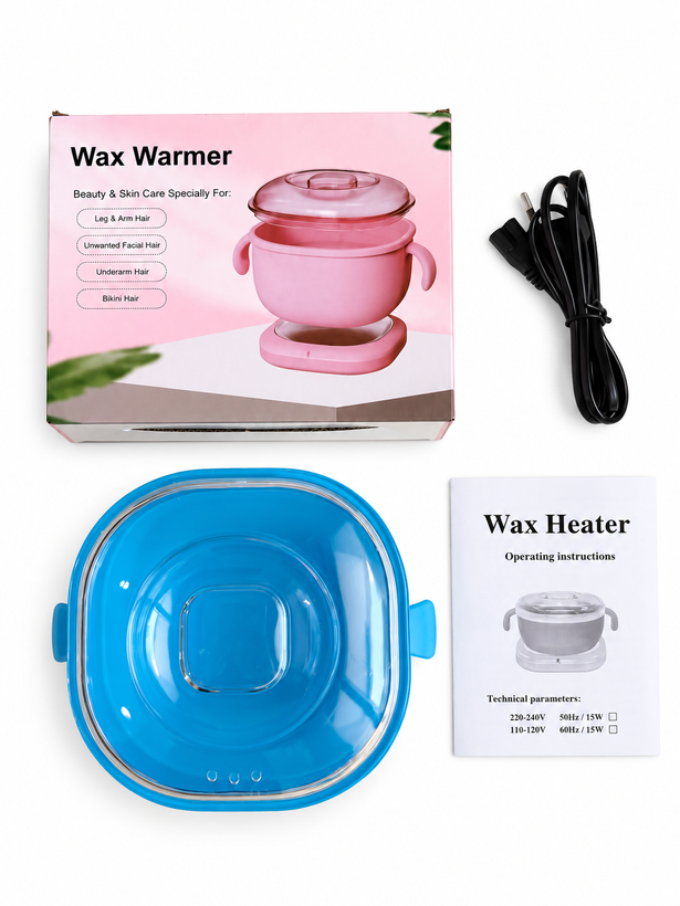 دستگاه ذوب وکس سیلیکونی تاشو Wax Warmer اورجینال موم گرم کن 400 میلیلیتری 100 وات