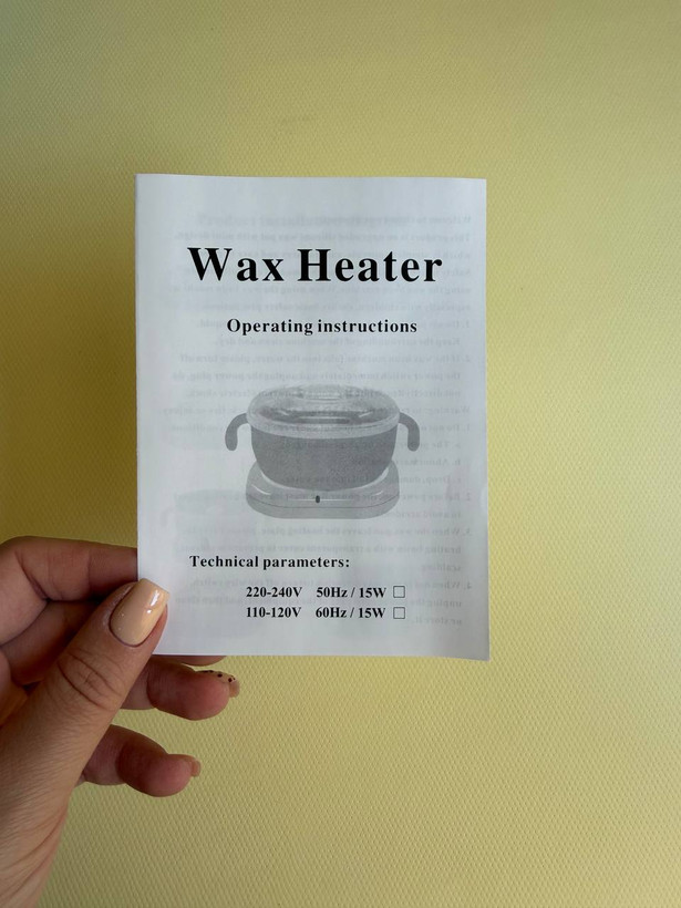 دستگاه ذوب وکس سیلیکونی تاشو Wax Warmer اورجینال موم گرم کن 400 میلیلیتری 100 وات