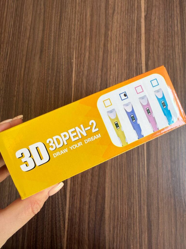 قلم طراحی سه بعدی 3D PEN-2 اورجینال نمایشگر دار با تنظیم سرعت و فیلامنت PLA و ABS